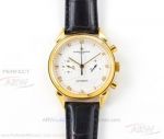Swiss Copy Vacheron Constantin Patrimony Yellow Gold Case White Dial 42 MM 7750 Automatic Watch On Sale